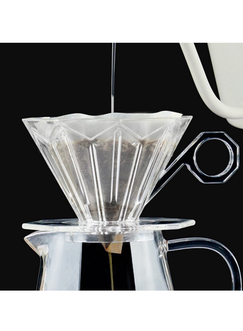 ايكي ايك كوب فلتر V60 مثمن من مادة الراتنج الطبيعي مقاس 01 شفاف - Image 4