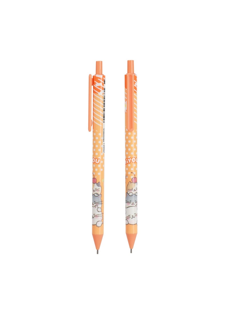 Deli 6-Piece Mechanical Pencils 0.7mm Tip Assorted Barrel Colours  - Image 2