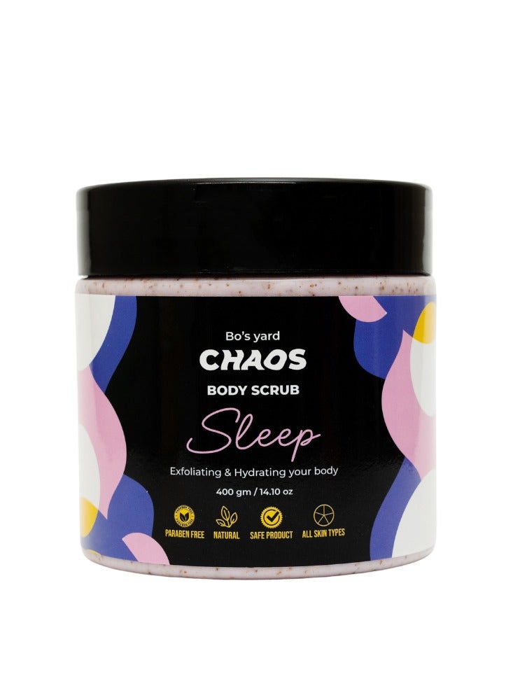 Chaos Sleep Body Scrub - Lavender  Scent, 400gm