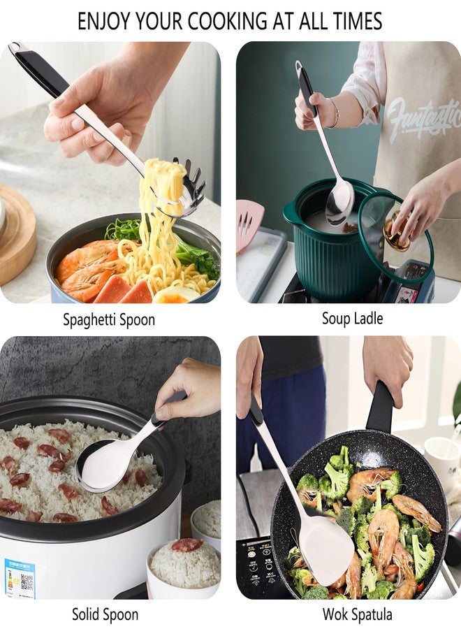 Dehouse 8 Pieces Stainless Steel Cooking Utensils Set, Metal Kitchen Utensils Set - Image 5