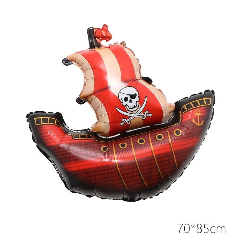 Atpata Funky Pirate Captain Ship theme Foil Balloons for Kids Birthday Party Decoration (Pirate 14th Birthday) - Image 3