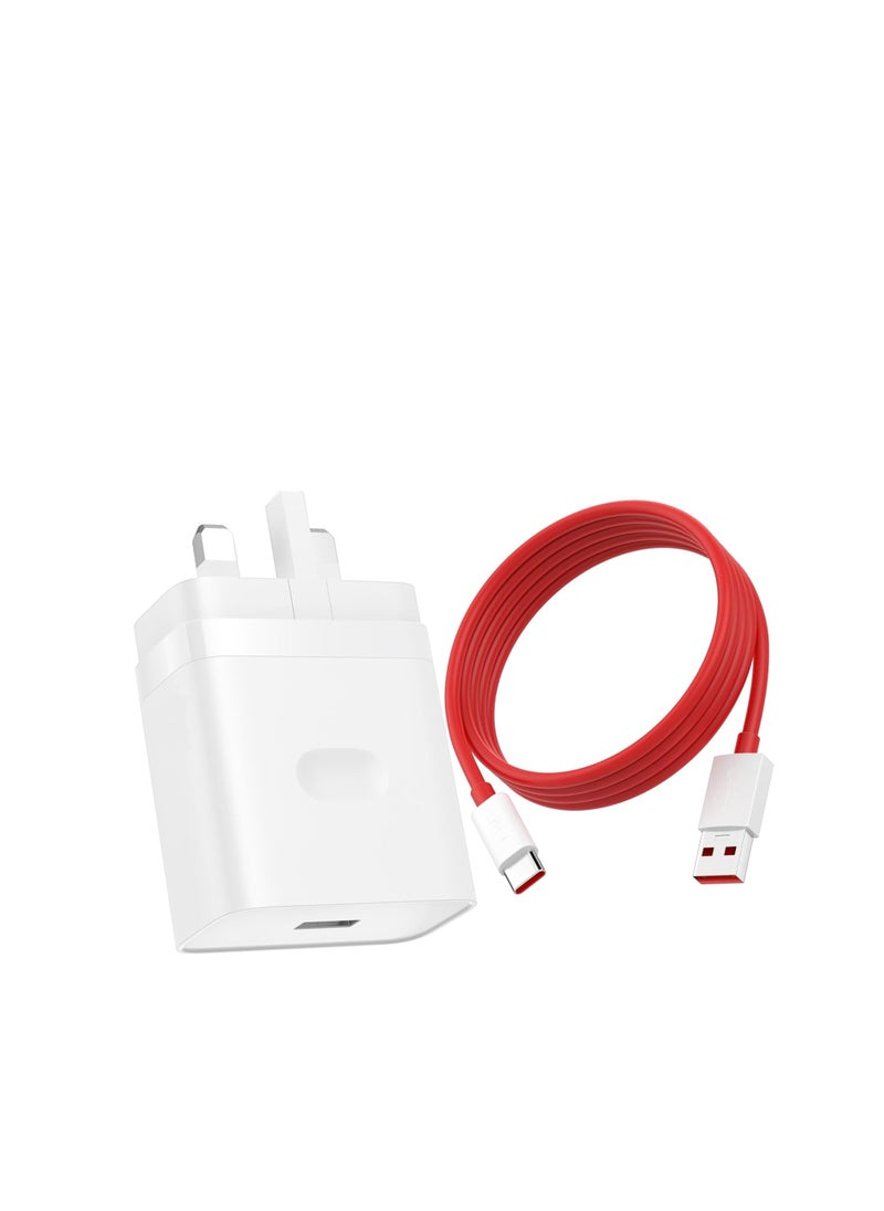 Generic - 100W Supervooc Charger Compatible with Oppo Find X8 X8 Pro X5 Pro X7 X7 Ultra X6 X6 Pro Find X3 Lite X2 Reno 12 11 10 8 7 6 A96 A94 A78 A77 A76 A74 A57 A56 A54 A55 A60 with USB C Cable - Image 1