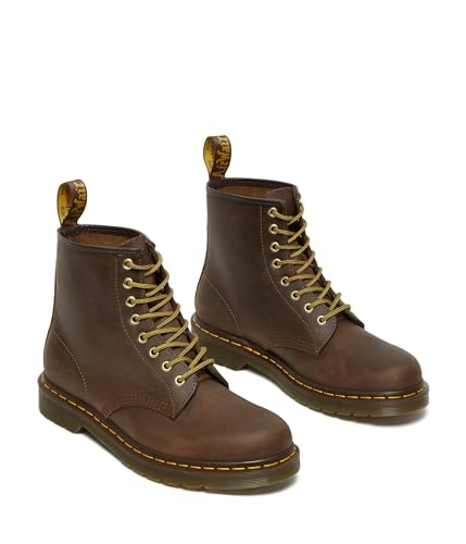 Dr Martens Dr. Martens Unisex 1460 Crazy Horse Leather 8 Eye Boot, Brown, 11 Women/10 Men - Image 2