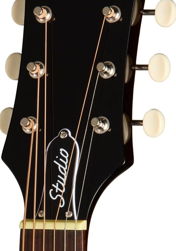 Epiphone J-45 Studio Acoustic Electric Guitar, Vintage Sunburst with Gig Bag - Image 5