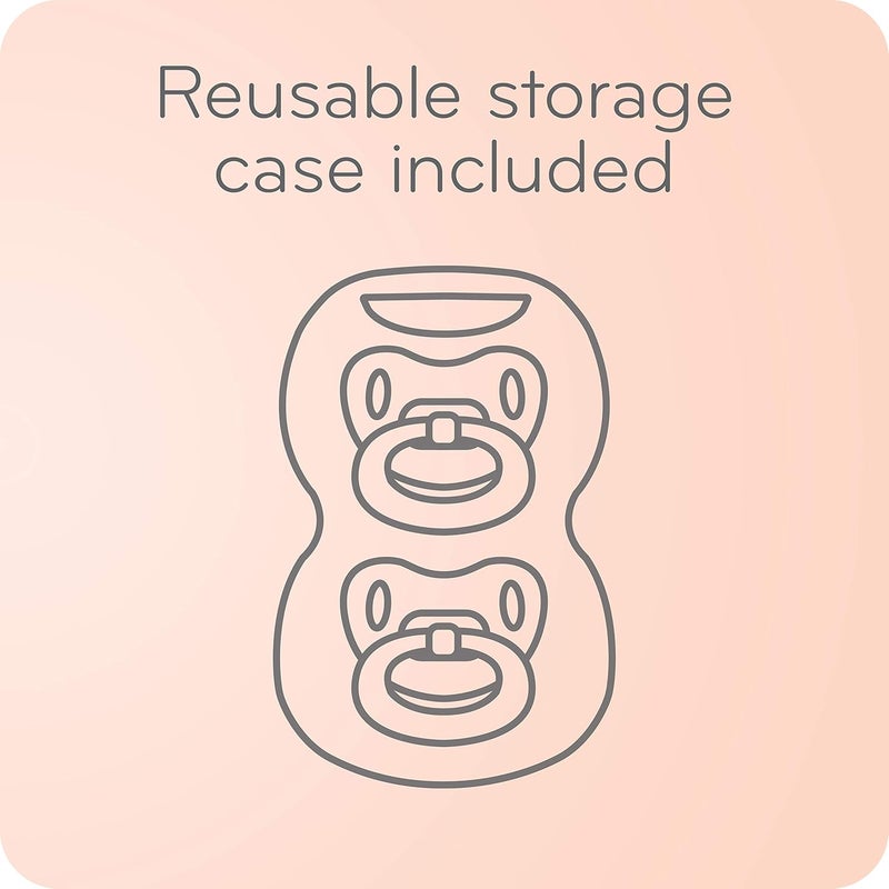 NUK Orthodontic Pacifiers for Babies, 0-6 Months, 2 Pack - Image 3