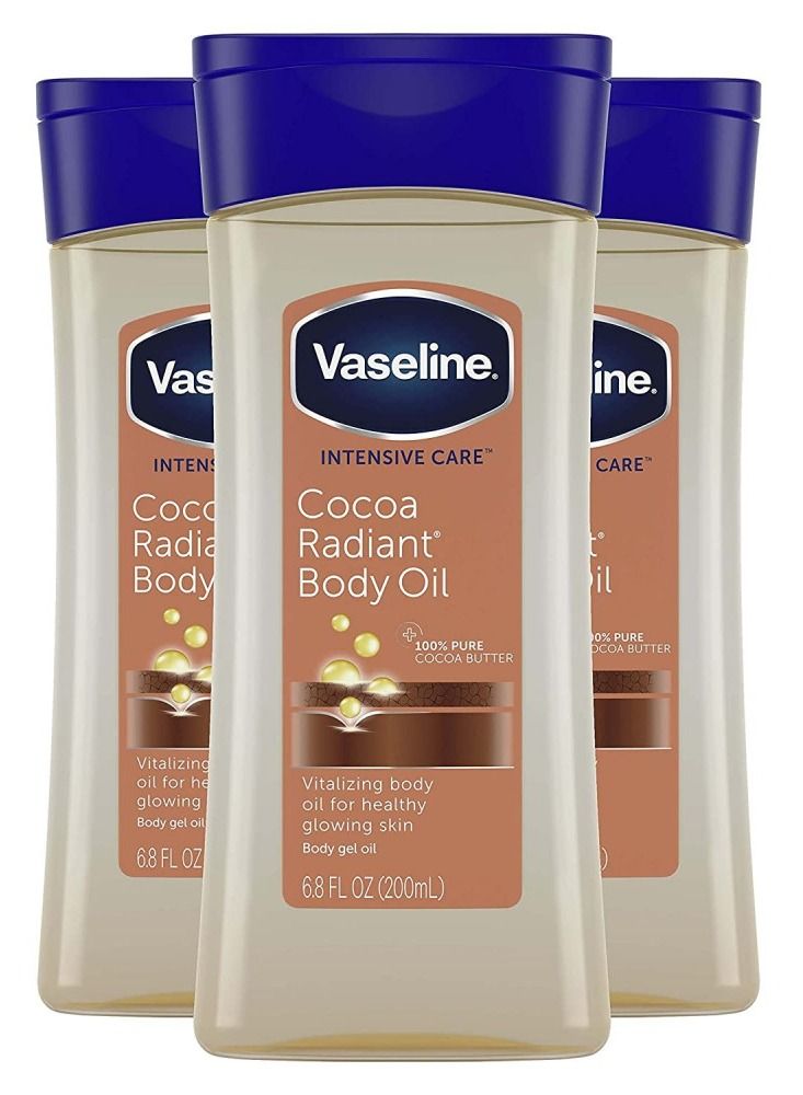 Vaseline 3 PSC Intensive Care Cocoa Radiant Body Oil 200ml