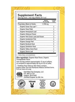 YOGI Yogi t Skin Detox Soothing Hibiscus Flower 16 Tea Bags 1.12 Oz  - Image 2