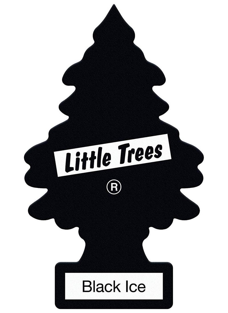 LITTLE TREES Little Trees Air Freshener Tree Black Ice Fragrance For Car Home Boat Caravan - Six Pack  - Image 2