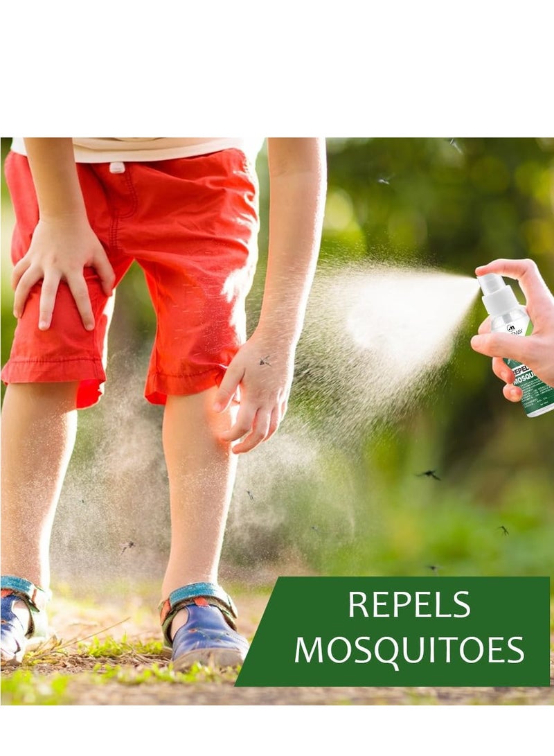 SYOSI Naturally Mosquito Repellent Spray Smelling Insect Mosquitoes With Botanical Extracts, for Gnats, Black Flies, Anti-Bug Safe Pets and Kids 60 - Image 4