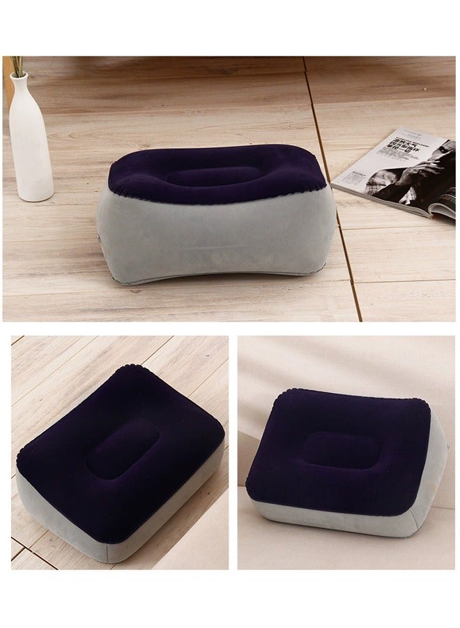 Inflatable footrest rest pillow，portable travel leg rest pillow, footrest pad under desk, adjustable height, suitable for offices, homes, trains, and carstable - Image 5