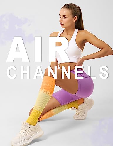 FITRELL 3 Pairs Compression Socks for Women and Men 20-30mmHg- Support Socks for Travel, Running, Nurse, Knee High, Popsicle, S/M - Image 3