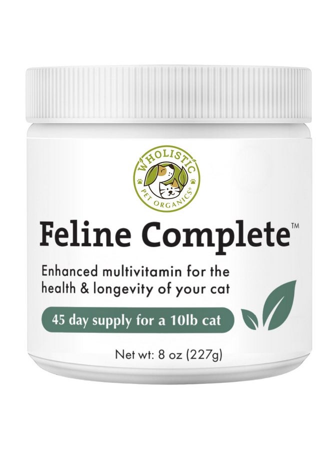 Wholistic Pet Organics Wholistic Pet Organics Feline Complete - 8 Oz - Multivitamin & Probiotic Powder for Cats - Natural Cat Food & Digestive Support  - Image 1