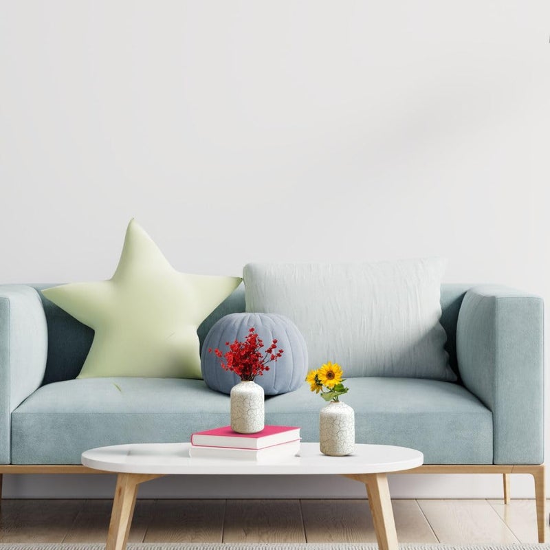 Behoma Metal Flower Vase for Home Decor Bedroom Living Room Table Decorative Item for Festivals 2 Pcs OffWhite Crackled 105 x 157 CM Flower not Included Set of 2 - Image 4