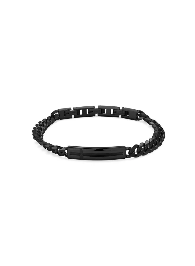POLICE Silfra Black Chain Bracelet for Men