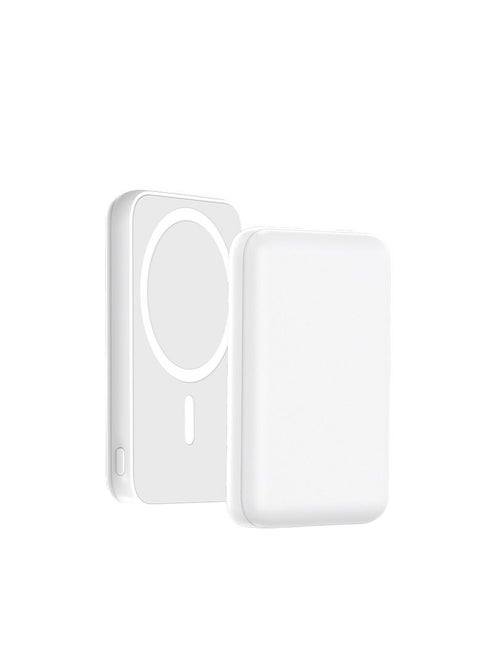 Fast Magnetic Portable Power Bank Charger for Apple iPhone 12/13/14/15 series 5000mah White