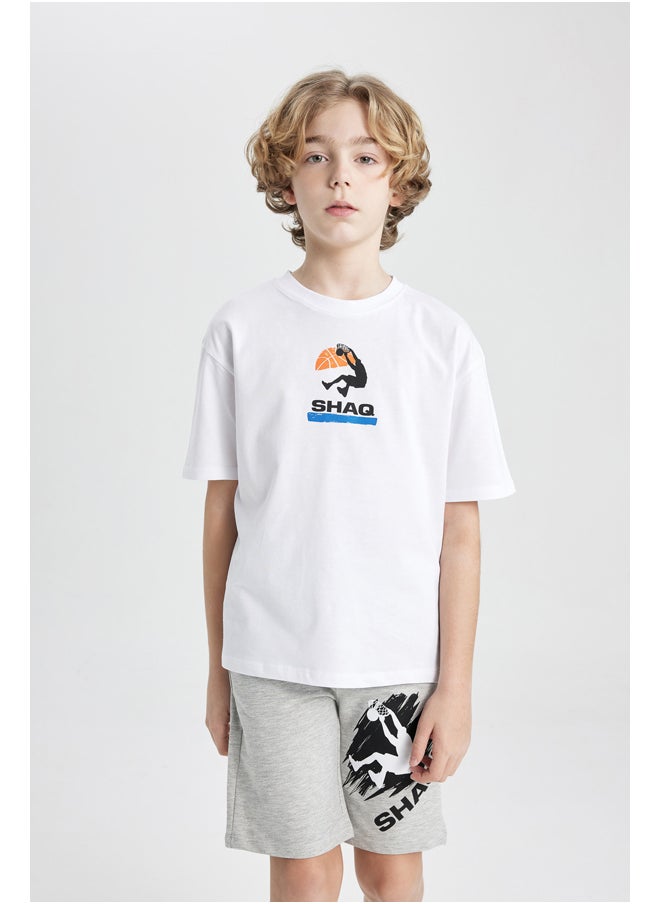 DeFacto - Boy Oversize Fit Crew Neck Knitted Short Sleeve T-Shirt - Image 1