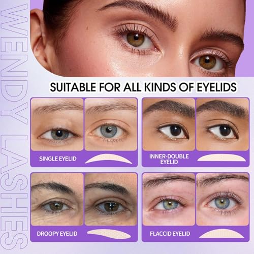 WENDY LASHES 640Pcs Eyelid Lifter Strips Tapes Wendy Invisible Waterproof LongLasting for Hooded Heavy Uneven Droopy Double Eeyelids - Image 3