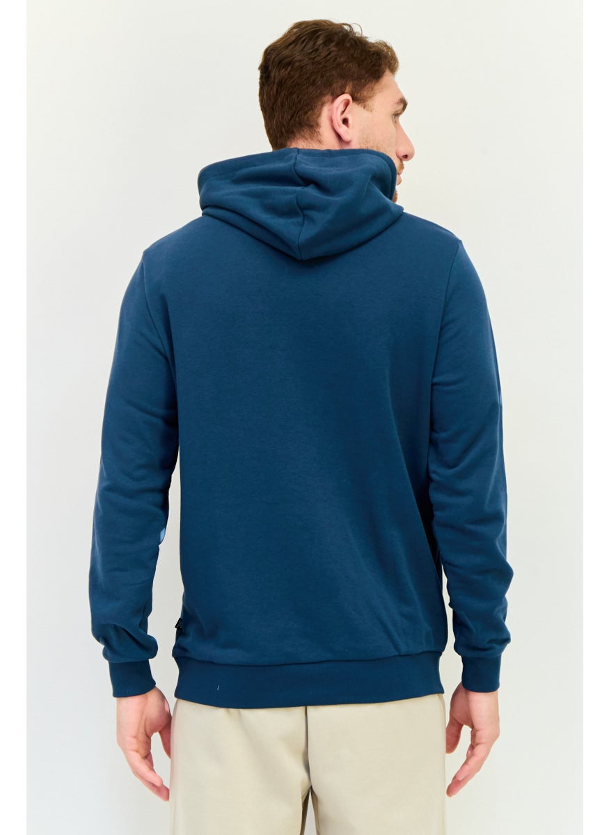 PUMA Men Sportswear Fit Long Sleeve Outdoor Hoodie, Dark Blue  - Image 3