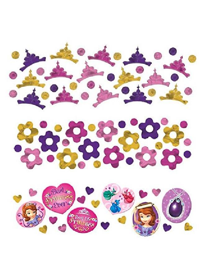 Amscan Disney Sofia The First Princess Birthday Party Confetti Decoration (1 Piece) Multi Color 1.2 Oz. - Image 1