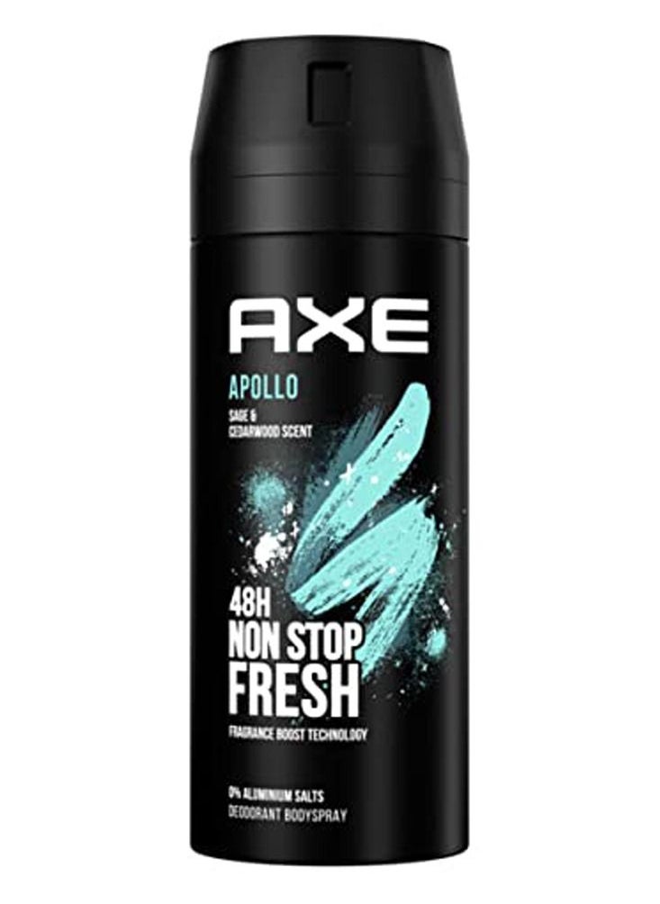 Axe Apollo Fresh Body Spray Deodorant 150ml (Pack of 6)  - Image 2