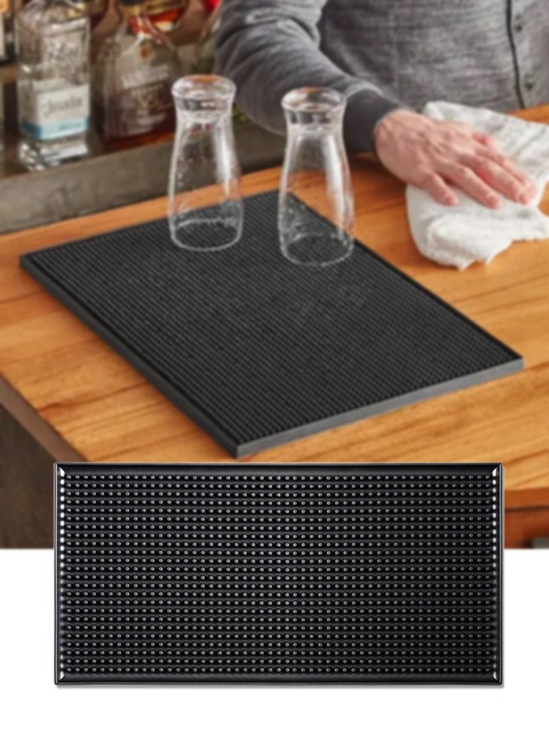 Rubber Coffee Spill Mat, Non-Slip and Absorbent Coaster, Suitable for Kitchen, Coffee Shop, Restaurant Countertops(30x15cm)  - Image 1
