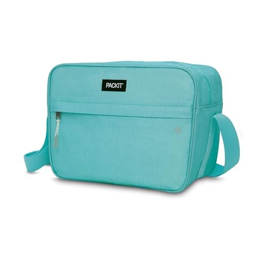 PackIt Freezable Zuma 15Can Cooler Soft Mint Built with EcoFreeze Technology Collapsible Reusable Zip Closure with Adjustable Shoulder Strap and Front Zip Pocket Fits 15 12 oz Cans - Image 3