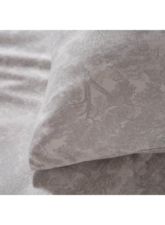 Pan Home طقم لحاف ميري جاردن 3 قطع 240x260 سم - رمادي - Image 1