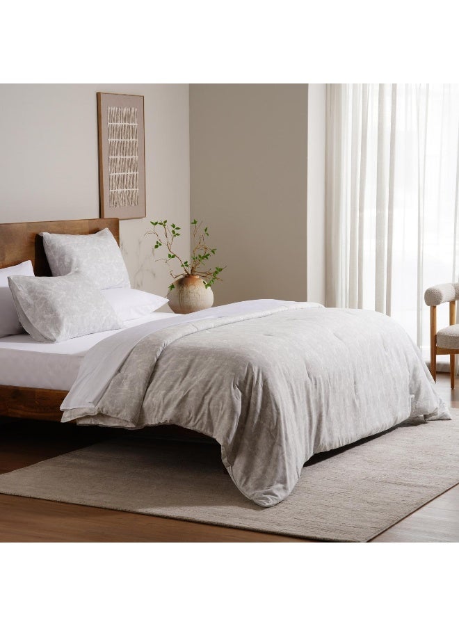 Pan Home طقم لحاف ميري جاردن 3 قطع 240x260 سم - رمادي - Image 4