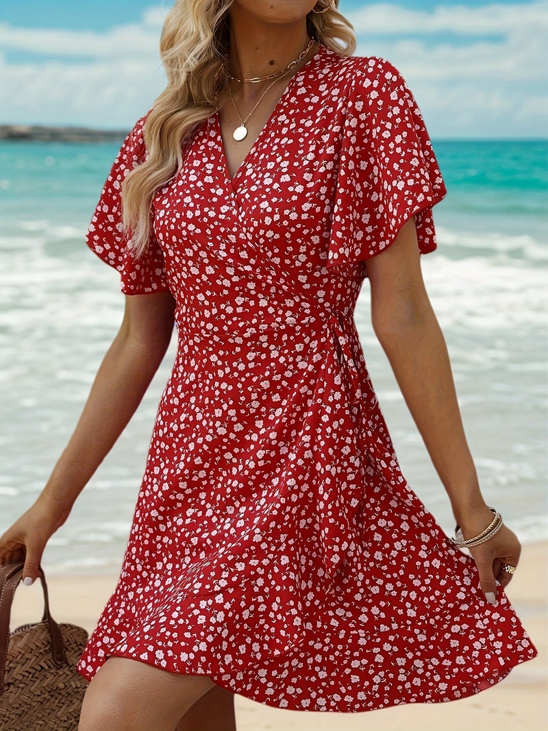 Fortune-Attracting Directional Ruffle Hem Maxi Dress for Women - Image 4