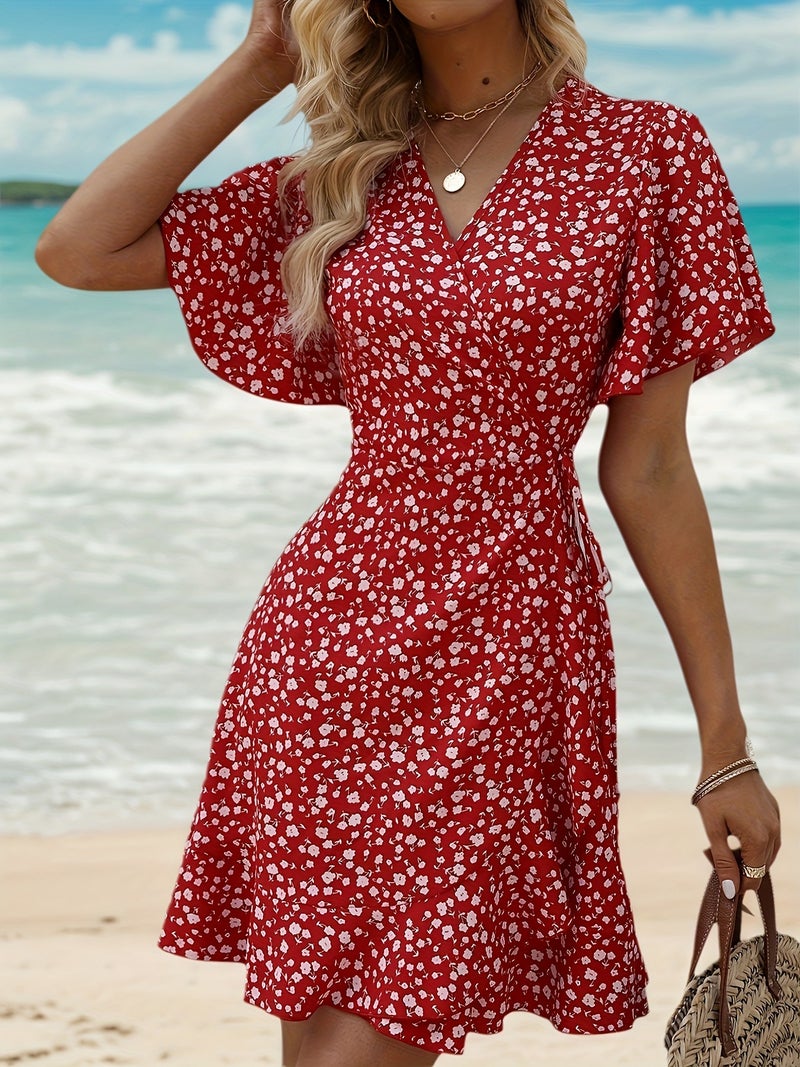 Fortune-Attracting Directional Ruffle Hem Maxi Dress for Women - Image 3