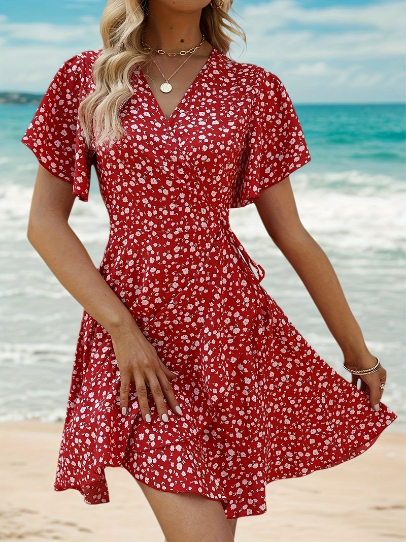 Fortune-Attracting Directional Ruffle Hem Maxi Dress for Women - Image 5