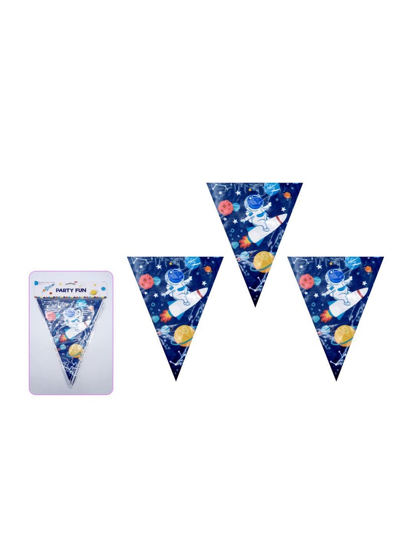 PARTY FUN Pe Flag Banner Happy Birthday 6mt*15flags One Side Printed - Image 3