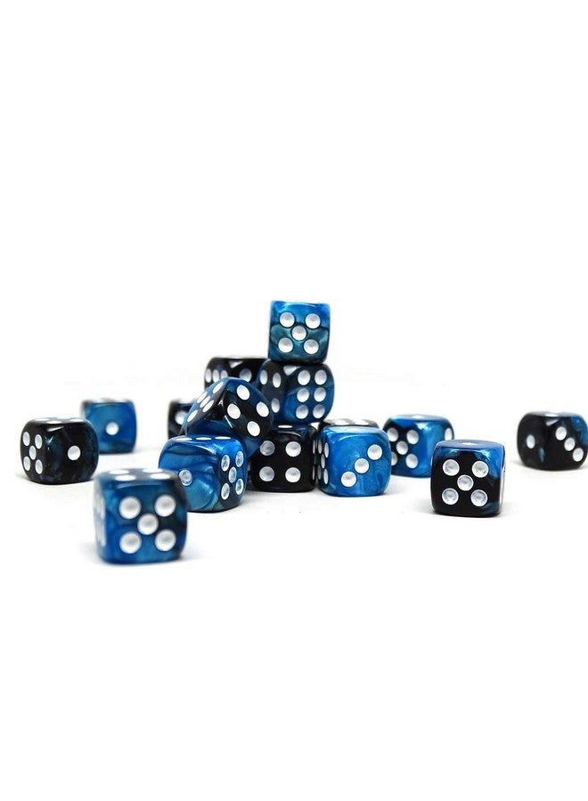 Easy Roller Dice Co. 25 Count Pack Of 12Mm D6 Dice Matching Collection Of 6 Sided Dice With Pips (Black Ice) - Image 4