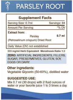 Secrets of the Tribe Parsley Root Tincture Alcoholfree Extract Parsley (Petroselinum Crispum) Dried Root Tincture Supplement (2 Fl Oz)  - Image 5