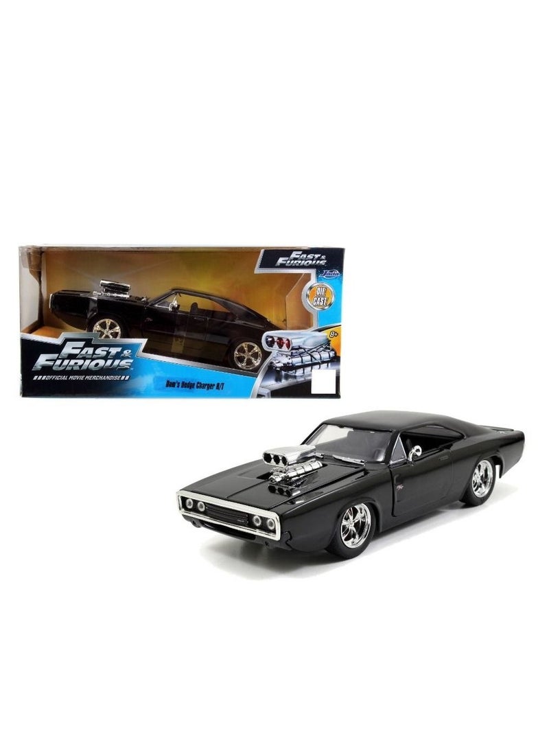 JADA Fast & Furious 1:24 Matte Black 1970 Dodge Charger