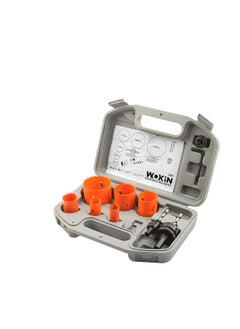 WOKIN Wokin 9Pcs Bi-Metal Hole Saw Set Orange Black 
