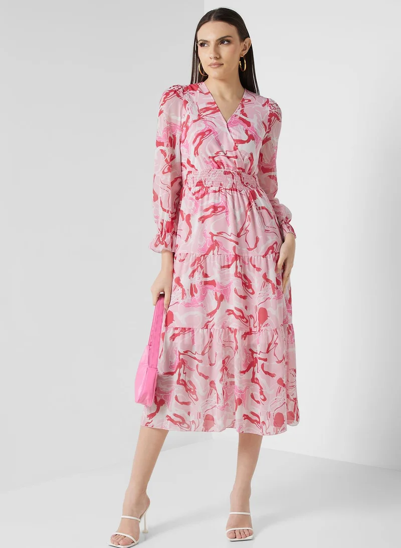 ELLA Tiered Chiffon Dress