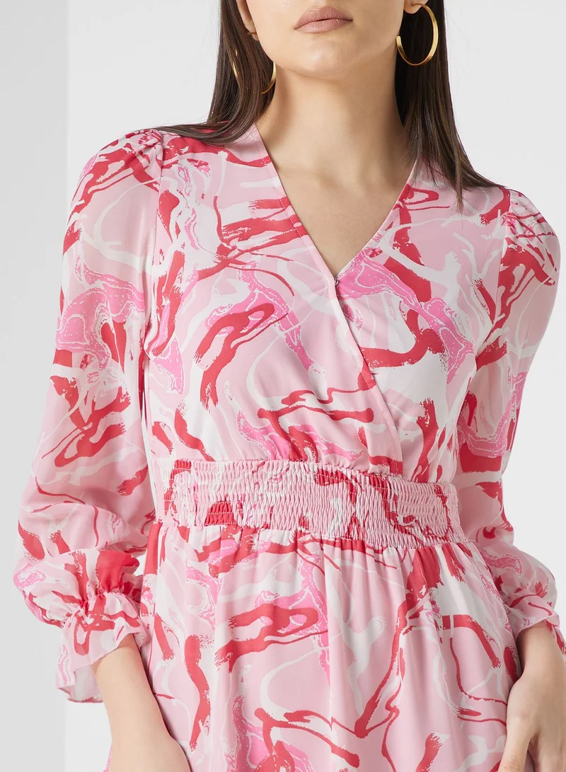ELLA Tiered Chiffon Dress