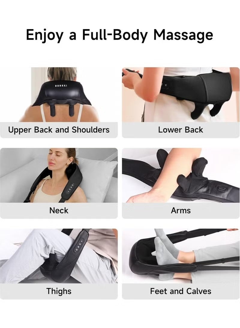 Realfrog Neck Shoulder Massager with Heat, Cordless Deep Tissue 4D Expert Kneading Massager, Shiatsu Neck and Shoulder Massage Pillow for Neck, Traps, Back and Leg Pain Relief, Gifts for Men Women Mom Dad - Image 4