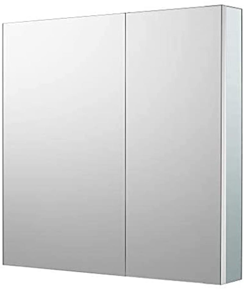Sunrosa Sunrosa Aluminum Bathroom Medicine Cabinet with Mirror Door 30275 Bathroom Mirror Cabinet Wallmountable and Recessedin Mirror Cabinet 2 Doors Medicine Cabinet Organizer II 