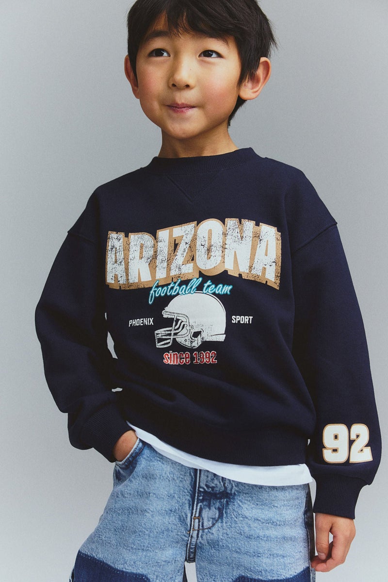 Printed Crew-Neck Sweatshirt