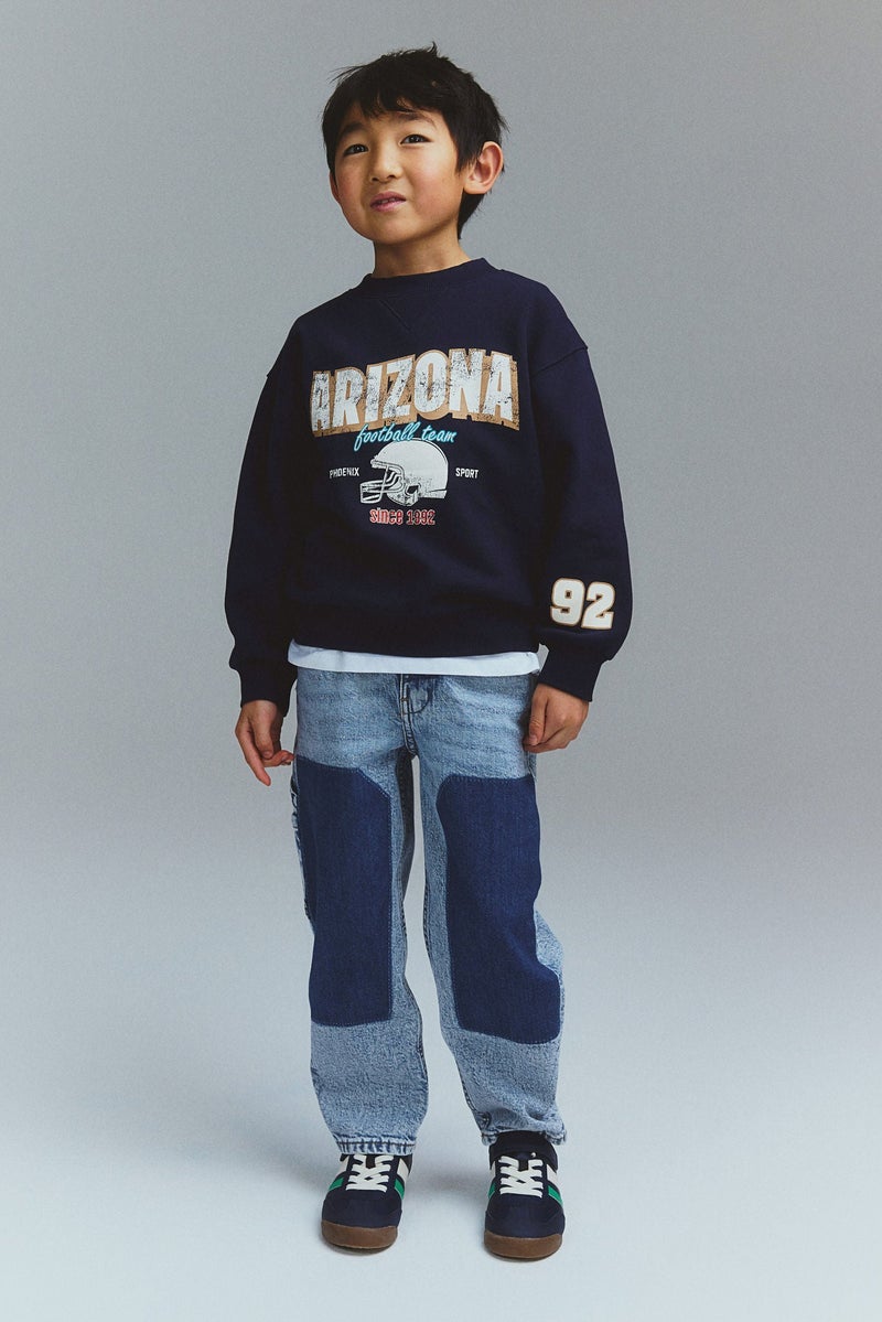 Printed Crew-Neck Sweatshirt