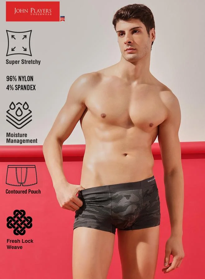 John Players Dark Grey Camouflage Trunk