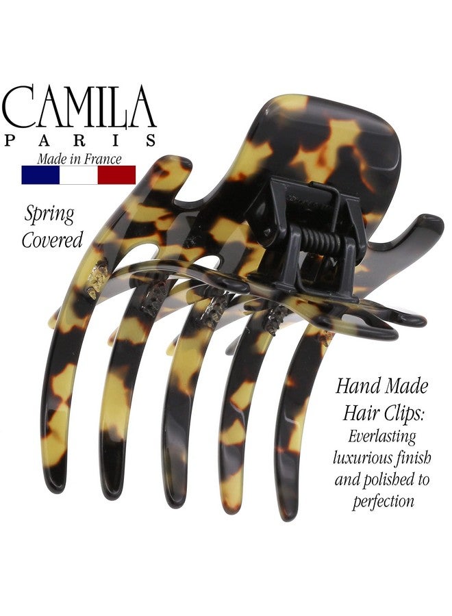CAMILA Paris Cp3472 French Hair Clip For Women Handmade Hair Side Clips 3 Inch Girls Hair Claw Clips Jaw Fashion Durable Styling Hair Accessories For Women Strong Hold No Slip Grip Made In France - Image 5