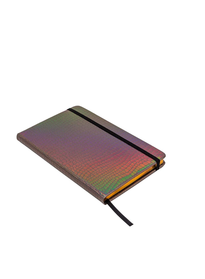 Pukka Pad, Wild Notepad with Pocket - 8.5” x 5.3” - 96 Sheets of 80GSM Ivory Lined Paper - Crocodile - Image 3
