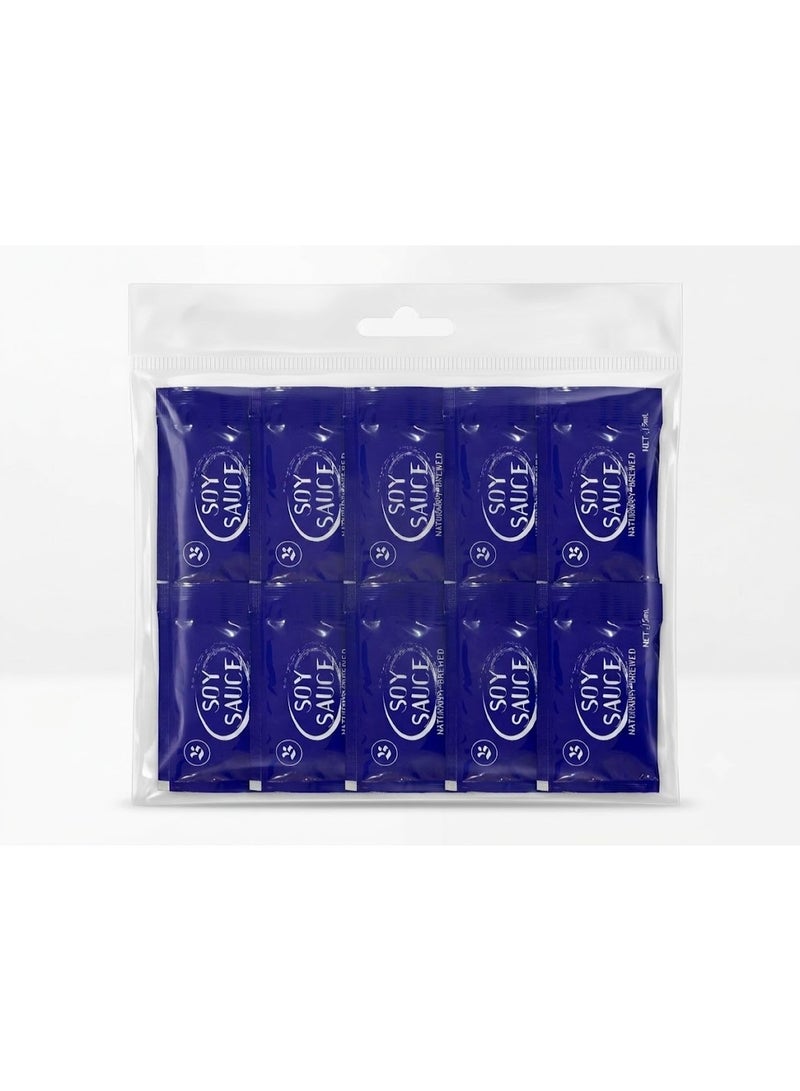 BUY4U Naturally Brewed Soy Sauce Sachets 15ml Pack of 10 - Image 1
