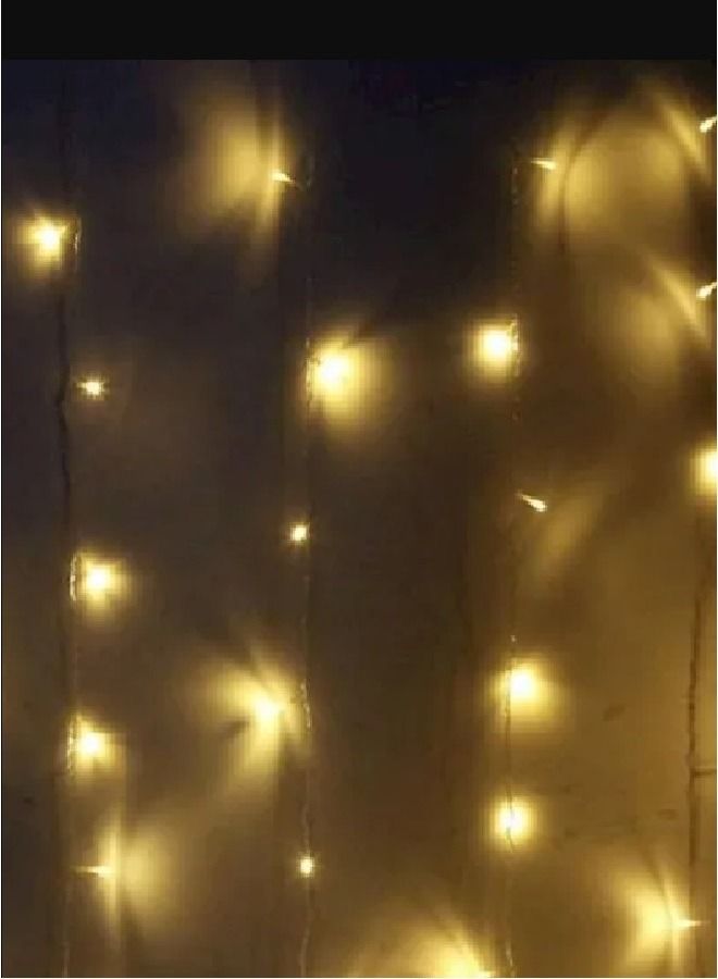 Droop Curtain Icicle String Fairy Led Light Warm White  - Image 4
