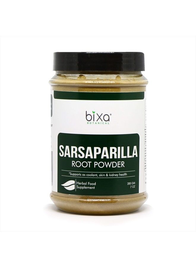 bixa BOTANICAL Sarsaparilla Root Powder (HEMIDESMUS INDICUS) – 200g (7 Oz) Natural Blood Purifier & Cooling Agent | Anti Oxidant Herbal Supplement - Image 1