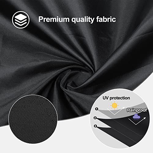 nomiou Mobility Scooter Cover Heavy Duty Black Protects from Snow Rain Dust and Sun - Image 4