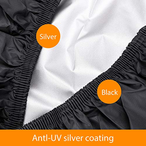 nomiou Mobility Scooter Cover Heavy Duty Black Protects from Snow Rain Dust and Sun - Image 2